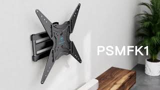 PERLESMITH PSMFK1 Full Motion TV Wall Mount for 26  60 Inch TVs [upl. by Odiug318]