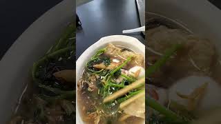 Fishball and spinach soupfood youtubeshorts [upl. by Aric904]