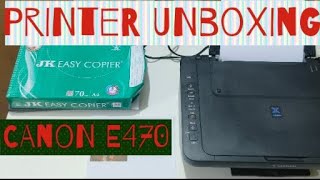 CANON E470  PRINTER  UNBOXING  AnujKeVlogs [upl. by Waneta]