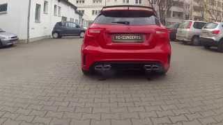 Mercedes A250 Sportauspuff Sound Exhaustsystem C63 AMG Black Series Endrohren Tailpipes [upl. by Septima]