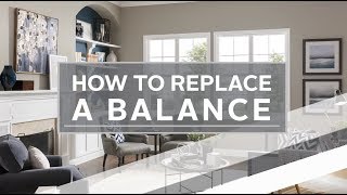 How to Replace a Balance  SingleHung Windows [upl. by Yzeerb]