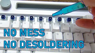 Lubing an entire keyboard in 5 minutes NO MESS [upl. by Dnomhcir350]