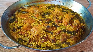 PAELLA VALENCIANA TRADICIONAL PASO A PASO TRUCOS PARA QUE SALGA PERFECTA [upl. by Derna]