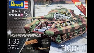 Revell Tiger II Ausf B Henschel Turret 135 scale Full Interior [upl. by Ab231]