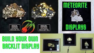 Backlit Meteorite Display How to build your own backlit Pallasite display Backlit Mineral Display [upl. by Ekralc]