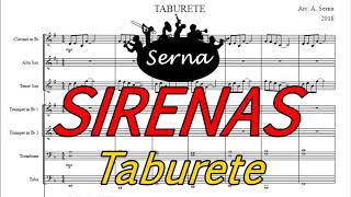 Sirenas Taburete  Partitura charanga  Arreglos musicales Serna [upl. by Yorled123]