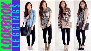 How to wear leggings as pants  Spring Lookbook [upl. by Dutch]