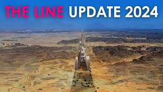 THE LINE is Growing FAST Construction Update 2024 [upl. by Nochur]