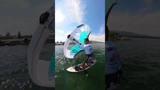 INSANE light wind wing foil session shorts [upl. by Michaud]