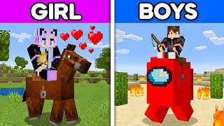 How BOYS vs GIRLS Play Minecraft [upl. by Pihc]