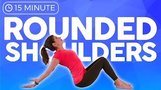 15 minute MOBILITY Yoga for Posture Upper Back Pain amp Fix Rounded Shoulders [upl. by Nlyak442]