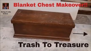 Blanket Chest Makeover  How To Flip Furniture  DIY Ideas For Beginners  How To Paint Furniture [upl. by Anirad164]