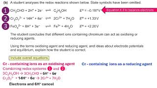 Using electrode potentials data to identify oxidising and reducing agents [upl. by Nired]