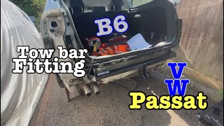 Volkswagen Passat B6 tow bar fitting [upl. by Anehc]