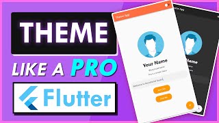 Theme your Flutter Apps like a PRO  Flutter UI Design  Dark Mode in Flutter [upl. by Nodyl]