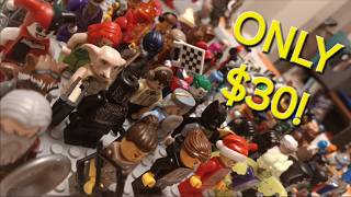 ULTIMATE MINIFIG HAUL 9192024 100 Lego Minifigs for 30 [upl. by Del]