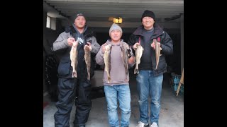 Walleye amp Sauger Fishing at Pool 4 Mississippi River Minnesota [upl. by Acinahs]