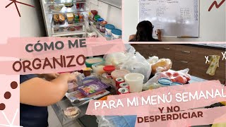 Organizar menú semanal para no desperdiciar comida  TIPS [upl. by Chemesh]