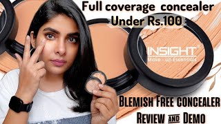 Insight Cosmetics Blemish Free Concealer Review  Best Concealer Under Rs100  Antima Dubey Samaa [upl. by Stauffer179]