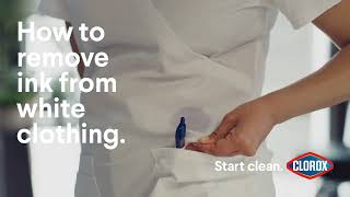 How to Remove Ink from White Clothing with Clorox [upl. by Viscardi]