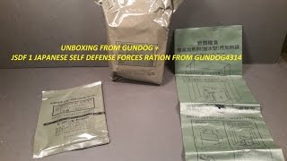 JSDF 1 Japanese Ration Pack from gundog4314 MRE Food Review Chicken amp Saury Fish [upl. by Shifrah]