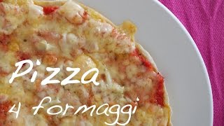 Rezept Pizza 4 formaggi  4 Käse vegetarisch  Pizza Klassiker 2 Rezept Tagebuch [upl. by Derman227]