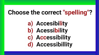 What is the correct spelling Spelling Quiz  Spelling Quiz Test  Misspelled Spelling Quiz [upl. by Love]