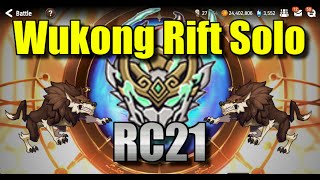 RC21 Wukong Solos Rift Tips and tricks to maximize 1turn RC21 Rift clears [upl. by Craggy]