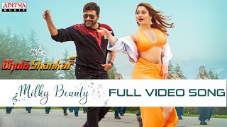 Milky Beauty Full Video Song Bholaa Shankar ChiranjeeviTamannaah Meher RameshMahati Swara Sagar [upl. by Nesahc]