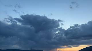 Timelapse of Storm Forming at Sunset [upl. by Ram]