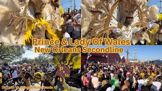 Prince amp Lady of Wales SampP Club Secondline  New Orleans  DaTruth Vs Stooges Brass Band Battle [upl. by Giark]