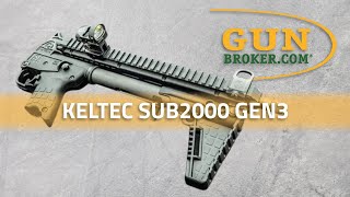 Keltec SUB2000 GEN3 Features and Specs  GunBroker  keltec [upl. by Rolland]