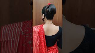 Very Easy Karwa chauth Juda Hairstyle❤️ shortsvideo juda hairstyle karwachauthspecial [upl. by Adamok]