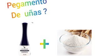 Pegamento para uñas Casero super resistente con solo 2 ingredientes trini valles [upl. by Emlen899]