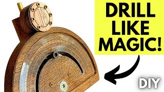 One Tool Endless Angle Possibilities DIY Drill Press Protractor diytools protractor woodworking [upl. by Ordnas116]