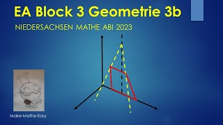 EA Niedersachsen Mathe Abi 2023 Geometrie Block 3b [upl. by Alletsyrc327]