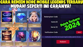 CARA REDEEM KODE MOBILE LEGENDS LEWAT SITUS WEB TERBARU 2024 BISA DAPAT DIAMOND DAN SKIN GRATIS ML [upl. by Melodie]