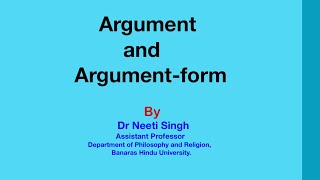 Argument and Argumentform [upl. by Sul]