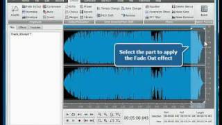 How to fadein and fadeout audio using AVS Audio Editor [upl. by Enyleve]