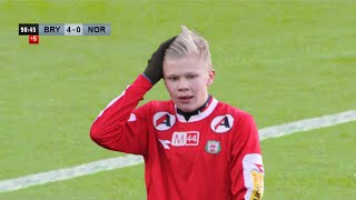 14 year old Erling Haaland was INSANE [upl. by Ahselak961]