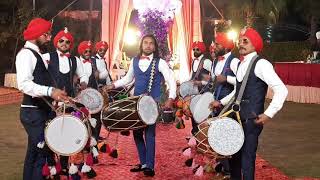 Deep new star Punjabi dhol group marriage Panipat [upl. by Anaujal855]