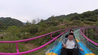 Water rafting 360VR at Zhongnan Village Zhashui Shangluo City Shaanxi Province China [upl. by Eem282]