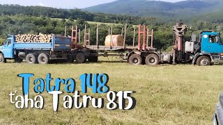 Tatra 148 ťahá Tatru 815  Keď zapadnete kvôli slameným balíkom 😃 [upl. by Reeve475]