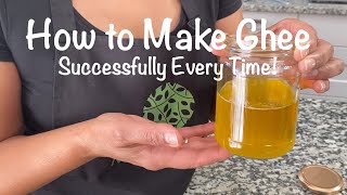 How to Make Ghee  Home Made Ghee  Ghee Recipe  Clarified Butter  How to Make Clarified Butter [upl. by Idnahs]