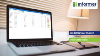 Creditnota versturen  Instructievideo InformerOnline [upl. by Lhadnek]