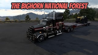 ATS  AMERICAN TRUCK SIMULATOR  THE BIGHORN NATIONAL FOREST  KENWORTH W900 CUMMINS  JAKE BRAKE [upl. by Arekat926]