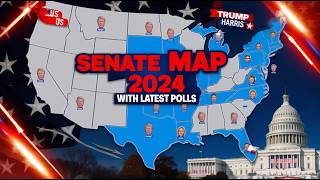 2024 US Senate Elections Map According to Latest Polls Data [upl. by Aicnorev]