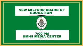 101524 New Milford Board of Education Meeting [upl. by Haran]