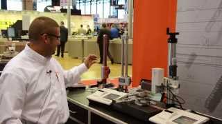 Surface Roughness SJ310 amp SJ410 Product Demo at IMTS 2012 [upl. by Anoyi]