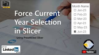 Set Default Slicer Selection to Current Year or Month in Power BI [upl. by Aulea]